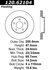 Centric 120.62104 Disc Brake Rotor Centric Premium Brake Rotor