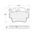 106.09170 by CENTRIC - Posi Quiet Extended Wear Brake Pads with Shims and Hardware