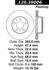 Centric 120.39006 Disc Brake Rotor Premium Brake Rotor