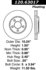 Centric 120.63017 Disc Brake Rotor Centric Premium Brake Rotor