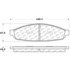 300.09530 by CENTRIC - Premium Semi-Metallic Brake Pads with Shims and Hardware