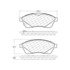 Centric 106.14220 Disc Brake Pad Set Posi Quiet Extended Wear Brake Pads with Shims and Hardware