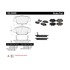 102.05040 by CENTRIC - C-Tek Semi-Metallic Brake Pads with Shims