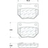Centric 305.04611 Disc Brake Pad Set Street Select Brake Pads