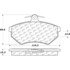 300.06960 by CENTRIC - Centric Premium Semi-Metallic Brake Pads with Shims and Hardware