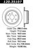 120.35107 by CENTRIC - Premium Brake Rotor
