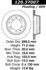 120.37007 by CENTRIC - Premium Brake Rotor