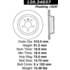 Centric 120.34037 Disc Brake Rotor Premium Brake Rotor
