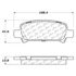 106.07700 by CENTRIC - Posi Quiet Extended Wear Brake Pads with Shims and Hardware