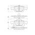 106.14980 by CENTRIC - Posi Quiet Extended Wear Brake Pads with Shims and Hardware