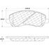 106.08660 by CENTRIC - Disc Brake Pad