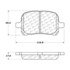 106.07070 by CENTRIC - Posi Quiet Extended Wear Brake Pads with Shims and Hardware