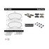 301.14060 by CENTRIC - Centric Premium Ceramic Brake Pads with Shims and Hardware