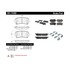 301.14300 by CENTRIC - Centric Premium Ceramic Brake Pads with Shims and Hardware