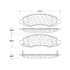106.09620 by CENTRIC - Posi Quiet Extended Wear Brake Pads with Shims and Hardware