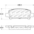 308.07701 by CENTRIC - Street Brake Pads with Shims and Hardware