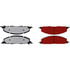 Centric 500.14000 Disc Brake Pad Set PQ PRO Disc Brake Pads with Hardware