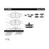 Centric 102.09500 Disc Brake Pad Set C-Tek Semi-Metallic Brake Pads with Shims