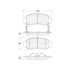 Centric 300.08320 Disc Brake Pad Set Centric Premium Semi-Metallic Brake Pads with Shims and Hardware