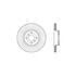 Centric 127.44178L Disc Brake Rotor Sport Drilled & Slotted Rotor, Left