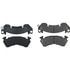 Centric 308.06140 Disc Brake Pad Set Street Brake Pads Front with Shims and Hardware