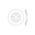 Centric 128.67075R Disc Brake Rotor Sport Cross Drilled Brake Rotor, Right