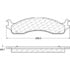 306.06550 by CENTRIC - Centric Fleet Performance Brake Pads with Hardware