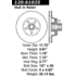 Centric 120.61025 Disc Brake Rotor and Hub Assembly Premium Brake Rotor
