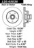 Centric 120.65036 Disc Brake Rotor and Hub Assembly Premium Brake Rotor