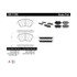 300.17300 by CENTRIC - Centric Premium Semi-Metallic Brake Pads with Shims and Hardware