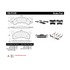 106.01530 by CENTRIC - Posi Quiet Extended Wear Brake Pads with Shims and Hardware