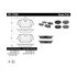 301.12260 by CENTRIC - Centric Premium Ceramic Brake Pads with Shims and Hardware