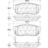 308.05400 by CENTRIC - Stoptech Street Brake Pad