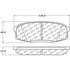 106.13040 by CENTRIC - Posi Quiet Extended Wear Brake Pads with Shims and Hardware