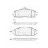 Centric 301.10940 Disc Brake Pad Set Centric Premium Ceramic Brake Pads with Shims and Hardware