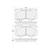 Centric 306.09761 Disc Brake Pad Set Centric Fleet Performance Brake Pads with Hardware