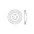 Centric 128.65137L Disc Brake Rotor Cross Drilled Rotor