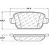 106.13141 by CENTRIC - Posi Quiet Extended Wear Brake Pads with Shims and Hardware