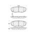 Centric 301.11240 Disc Brake Pad Set Centric Premium Ceramic Brake Pads with Shims and Hardware