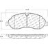 106.17740 by CENTRIC - Posi Quiet Extended Wear Brake Pads with Shims and Hardware