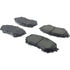Centric 300.17110 Disc Brake Pad Set Centric Premium Semi-Metallic Brake Pads with Shims and Hardware