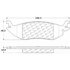 106.10460 by CENTRIC - Posi Quiet Extended Wear Brake Pads with Shims and Hardware