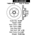 Centric 120.65048 Disc Brake Rotor and Hub Assembly Premium Brake Rotor