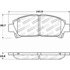 309.05820 by CENTRIC - STOPTECH PERFORMANCE PAD