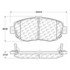 106.06190 by CENTRIC - Posi Quiet Extended Wear Brake Pads with Shims and Hardware