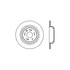 Centric 128.40074L Disc Brake Rotor Cross Drilled Rotor
