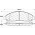 Centric 106.10390 Disc Brake Pad Set Posi Quiet Extended Wear Brake Pads with Shims and Hardware