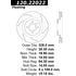 Centric 120.22022 Disc Brake Rotor Centric Premium High Carbon Alloy Brake Rotor