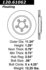 Centric 120.61062 Disc Brake Rotor Premium Brake Rotor
