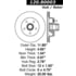 Centric 120.80003 Disc Brake Rotor and Hub Assembly Premium Brake Rotor